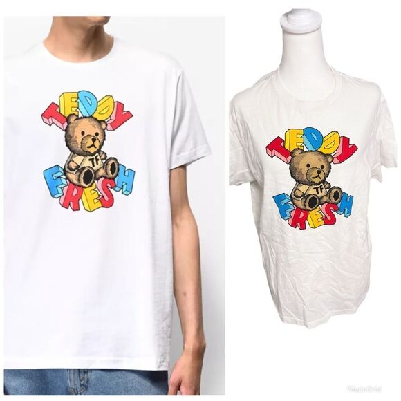 Teddy Fresh Other - Teddy Fresh merch white crew neck teddy t shirt short sleeve Medium